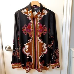 DKNY longline blouse NWT